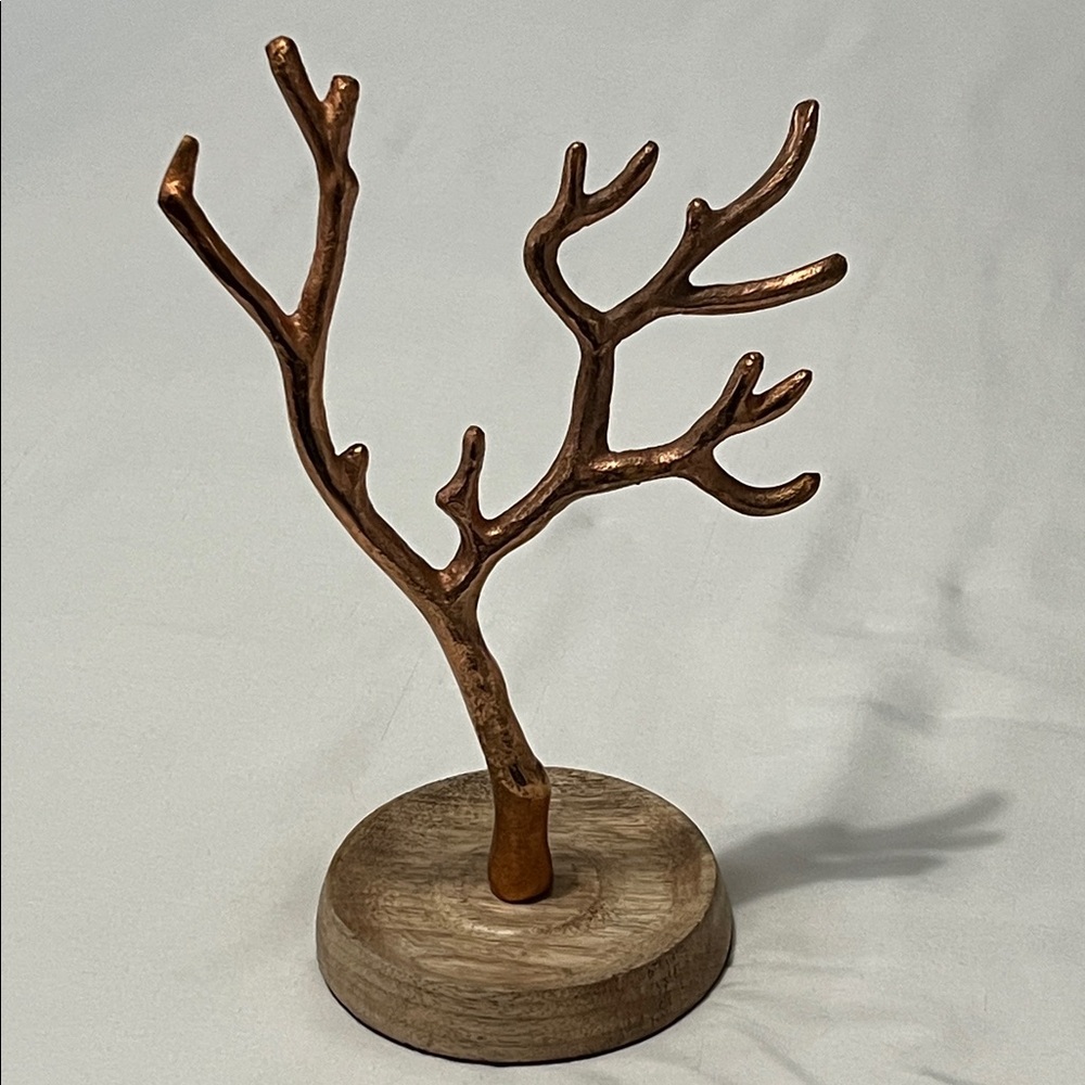 Wood & Metal Jewelry Tree